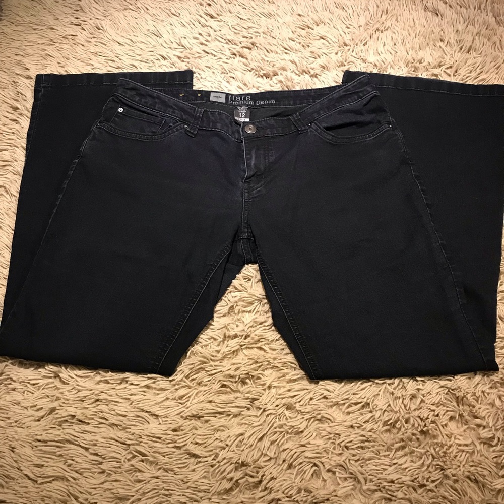 Mossimo Premium Flare Black Jeans